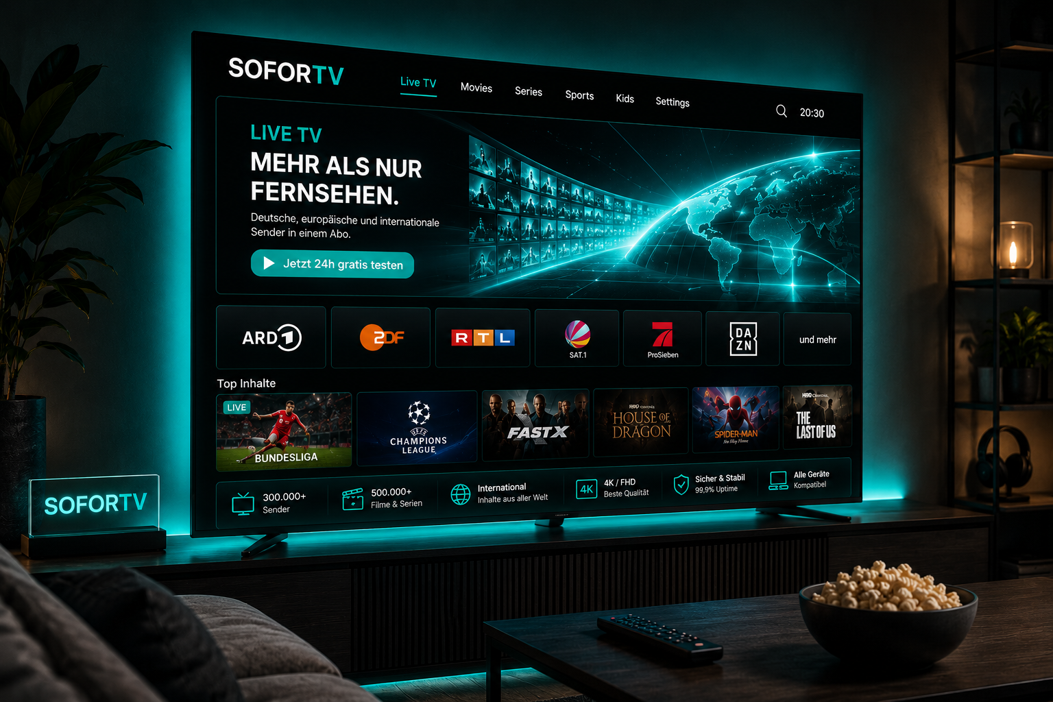 SOFORTV Smart TV App